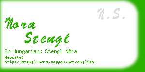 nora stengl business card