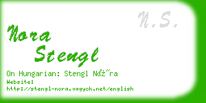 nora stengl business card